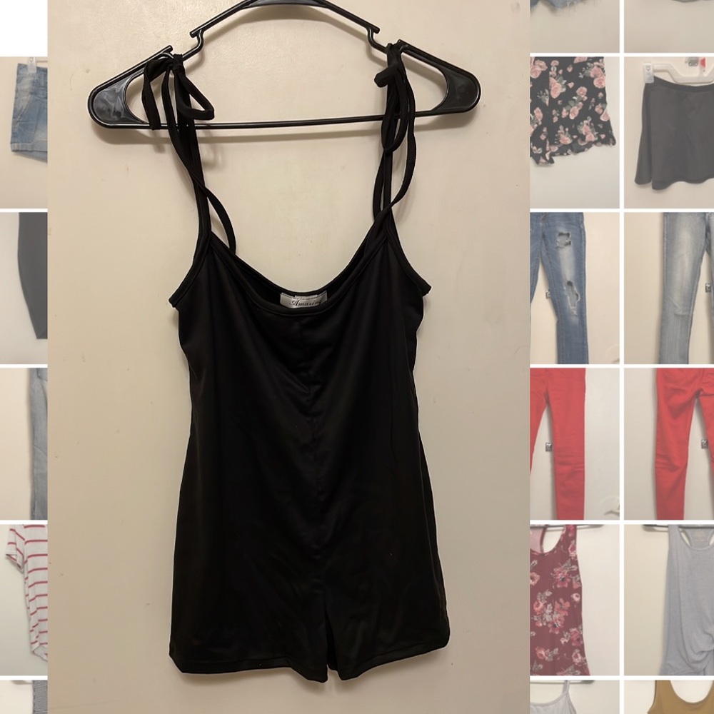 NWT tie strap romper